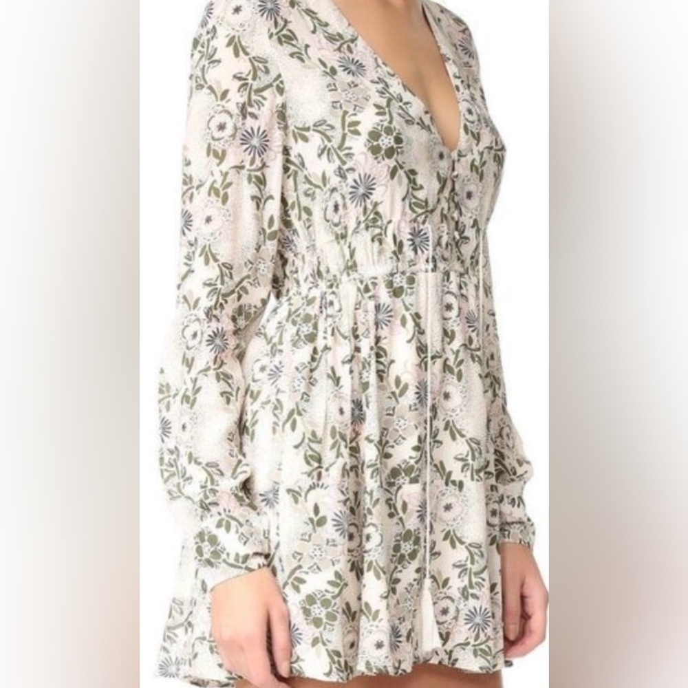 Free People Stealing Fire Mini Dress Boho Babydoll Cottagecore Small Petite
